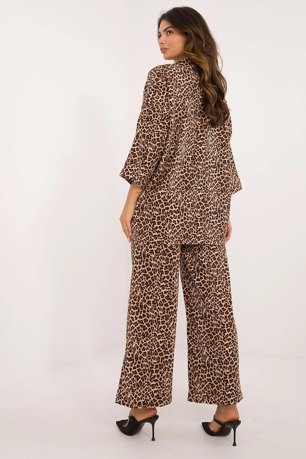 3/4 length sleeves shirt and pants casual set