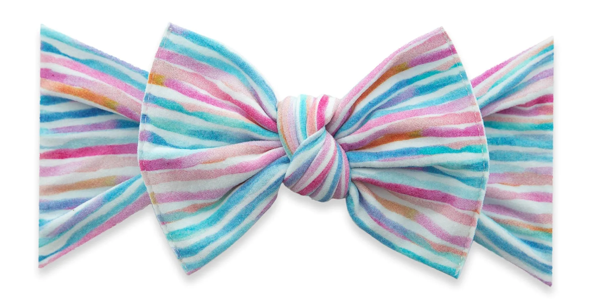 Baby Bling Pastel Stripe Printed Knot Headband