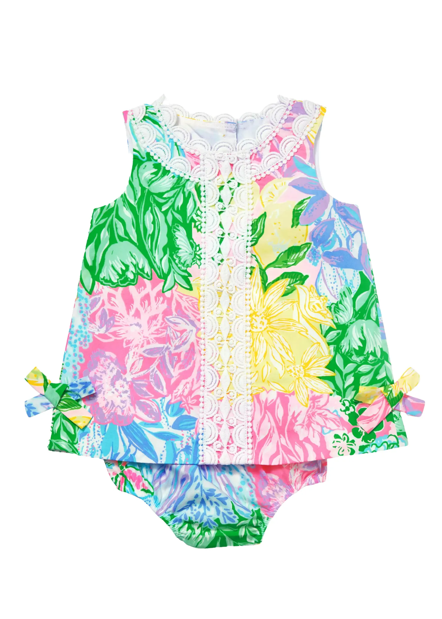 BABY LILLY SHIFT DRESS - BRIGHT DELIGHT PATCH