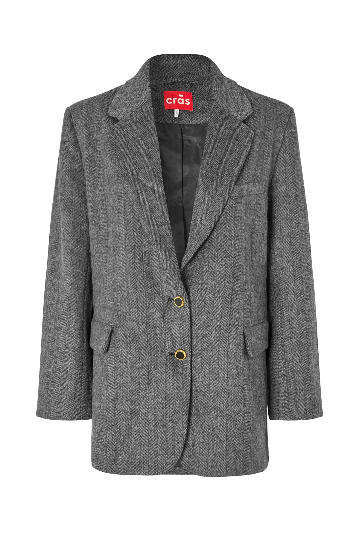 Bosscras Blazer - Grey Herringbone