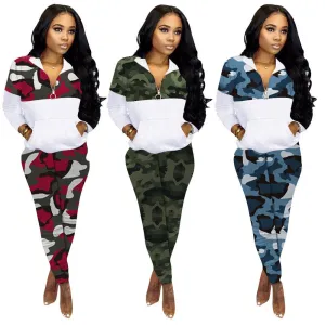Camouflage fashion casual suit