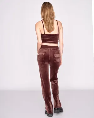 Classic Velour Del Ray Pant Bitter Chocolate