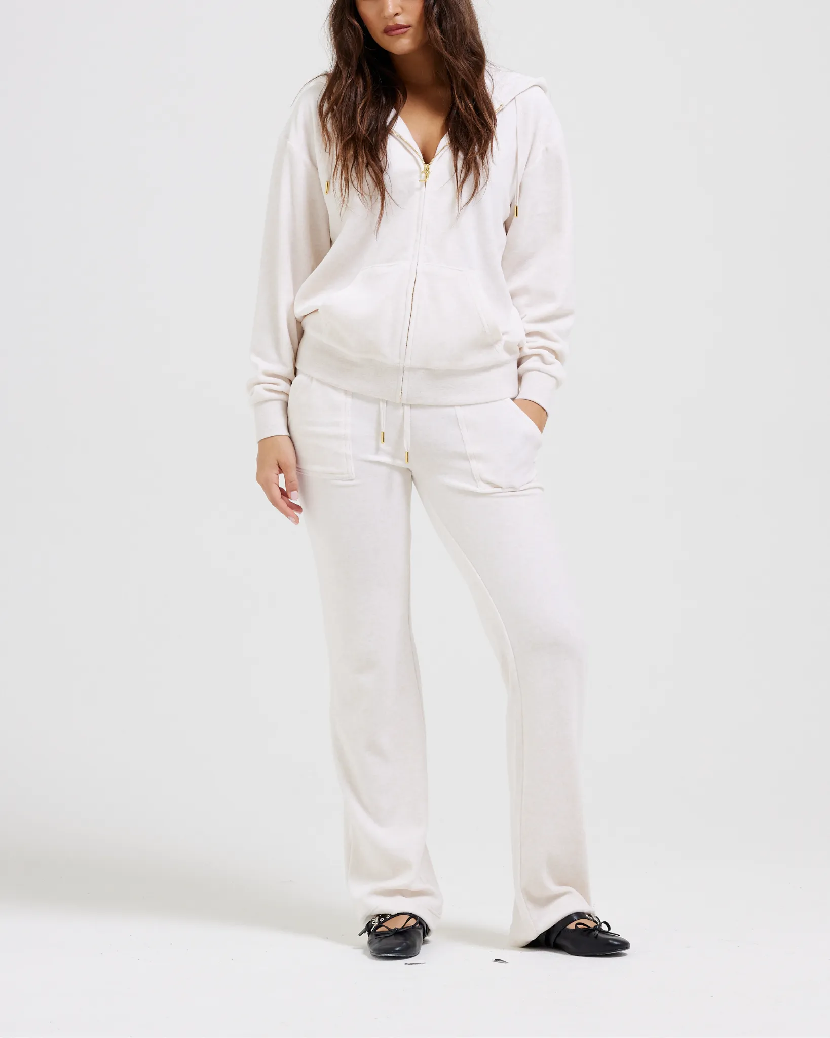 Classic Velour Del Ray Pant Gold Oatmeal Marl