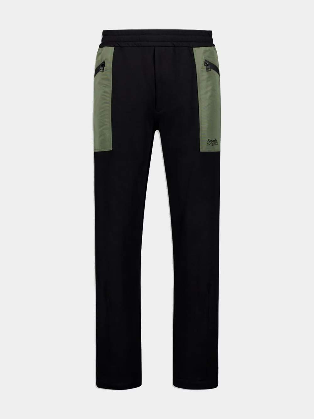 Contrast-Pocket Cotton Track Pants
