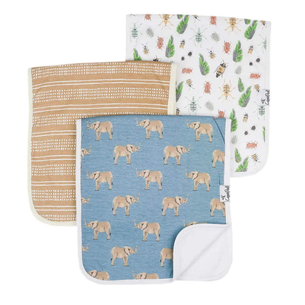 Copper Pearl - Burp Cloth (3 pack) - Peanut