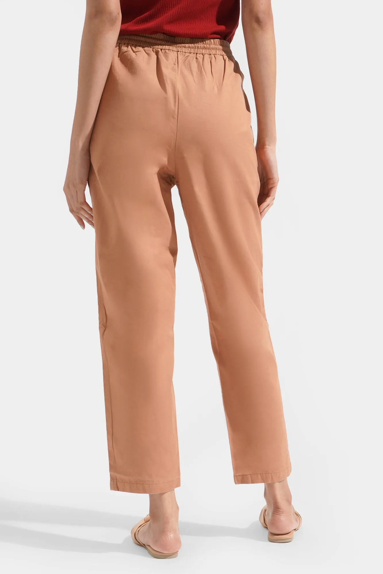 Drawstring Waist Cropped Cozy Pants