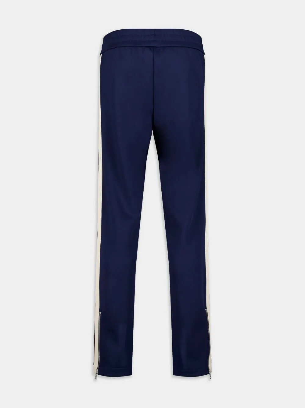 Embroidered-Monogram Track Pants