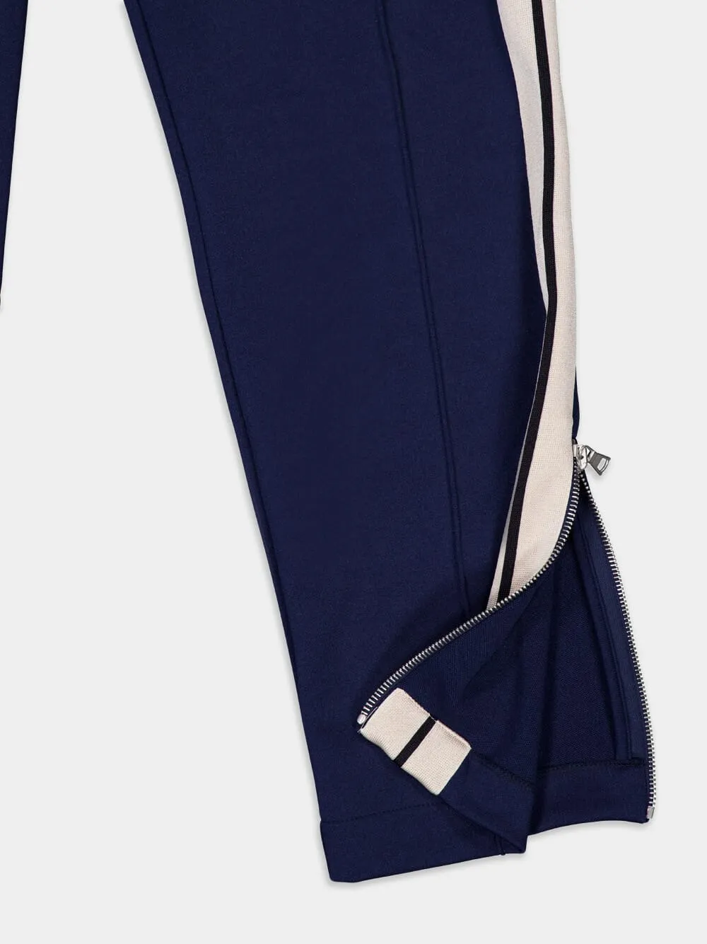 Embroidered-Monogram Track Pants