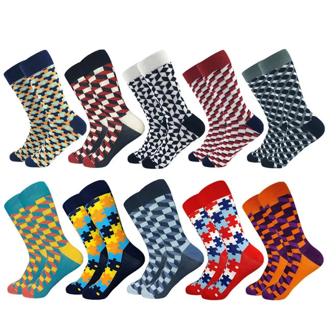 Extra Curricular Collection: Patterned Dress Socks(5-10 pair)