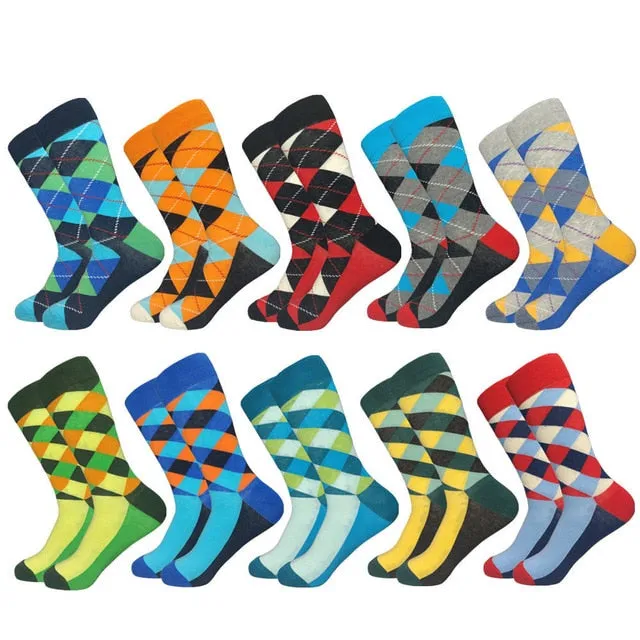 Extra Curricular Collection: Patterned Dress Socks(5-10 pair)