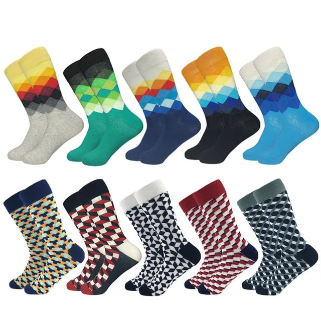 Extra Curricular Collection: Patterned Dress Socks(5-10 pair)