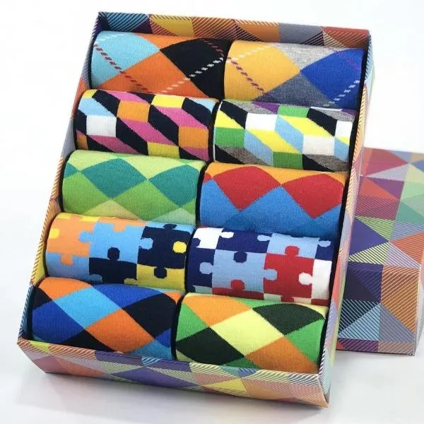 Extra Curricular Collection: Patterned Dress Socks(5-10 pair)