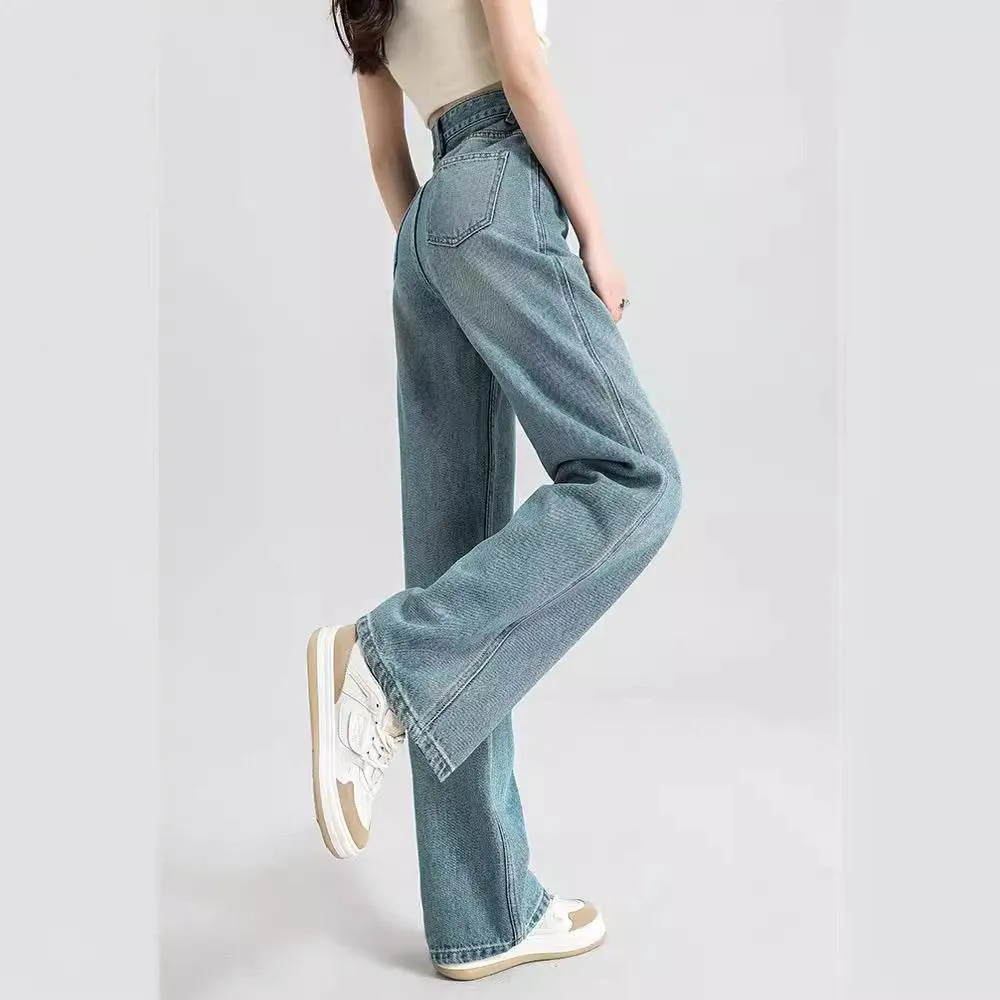 Fashionable Narrow Wide-leg Jeans For Women