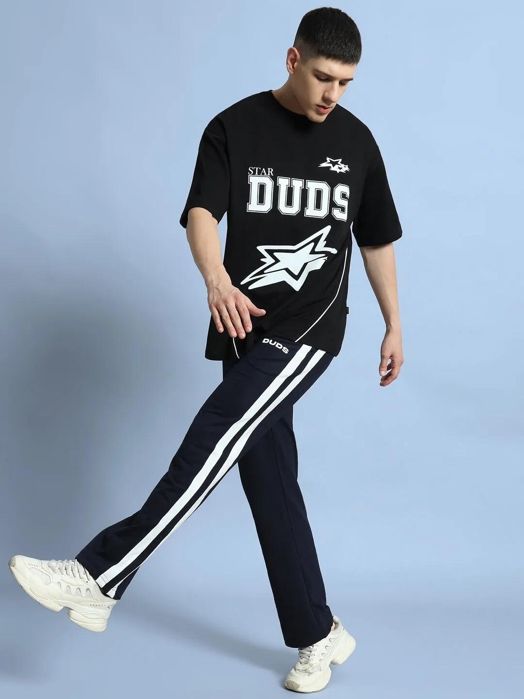FUTURE ICON 2 STRIPE JOGGER (NAVY BLUE)