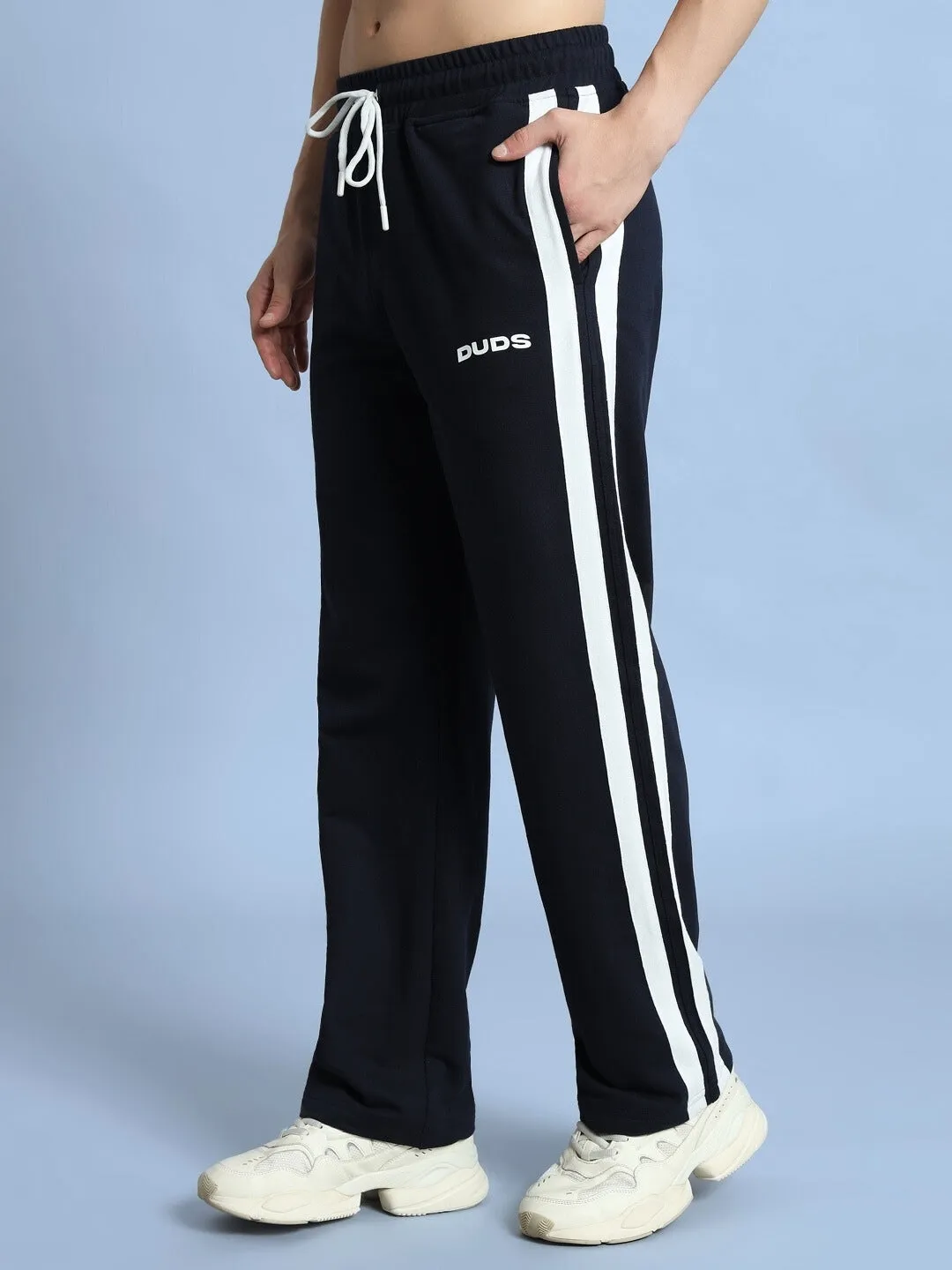 FUTURE ICON 2 STRIPE JOGGER (NAVY BLUE)