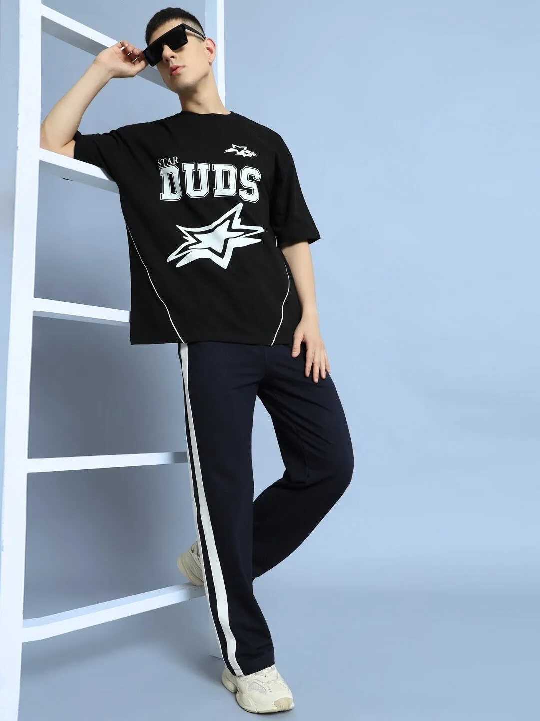 FUTURE ICON 2 STRIPE JOGGER (NAVY BLUE)