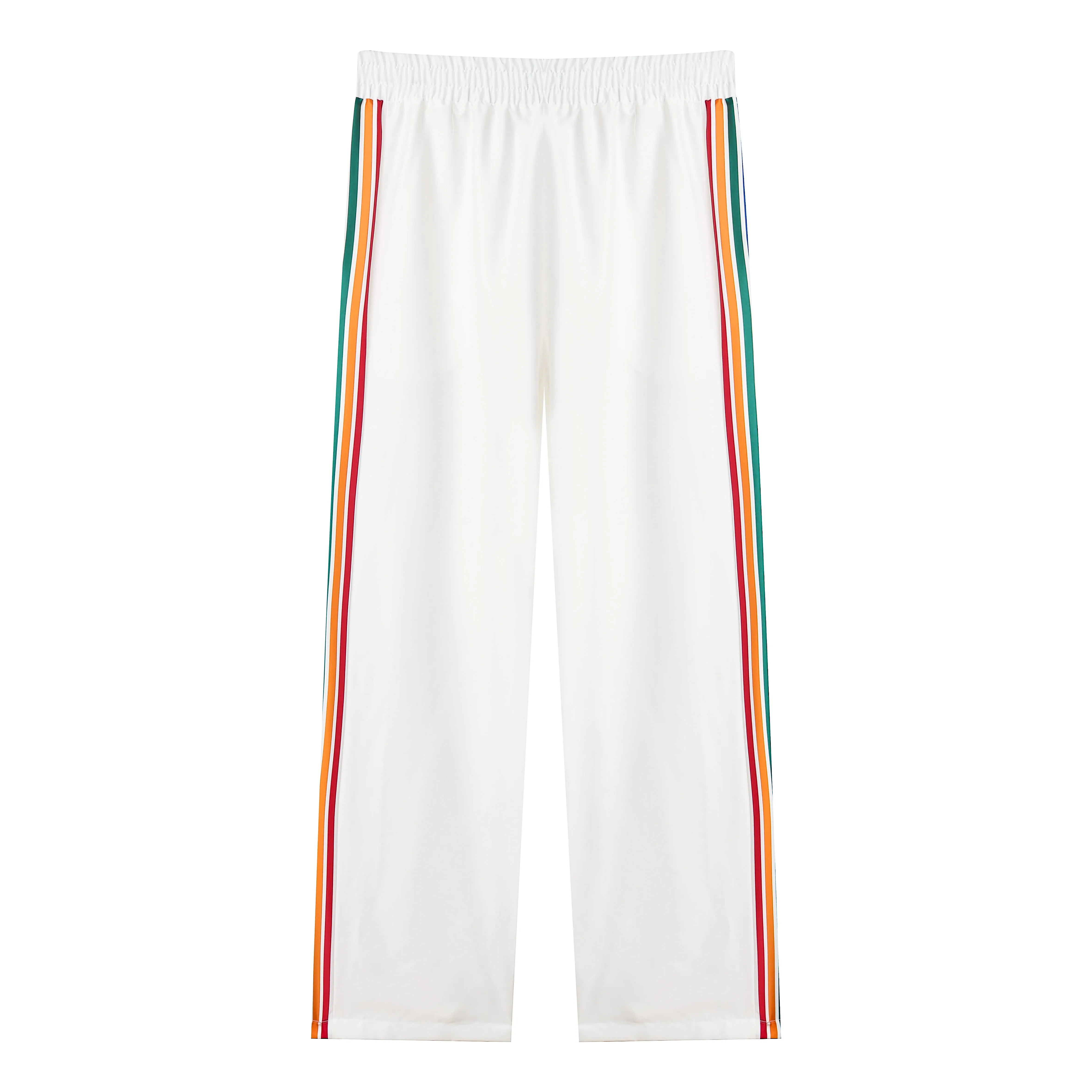 Greek Temple Siren Print Casual Trousers With Elastic Waistband