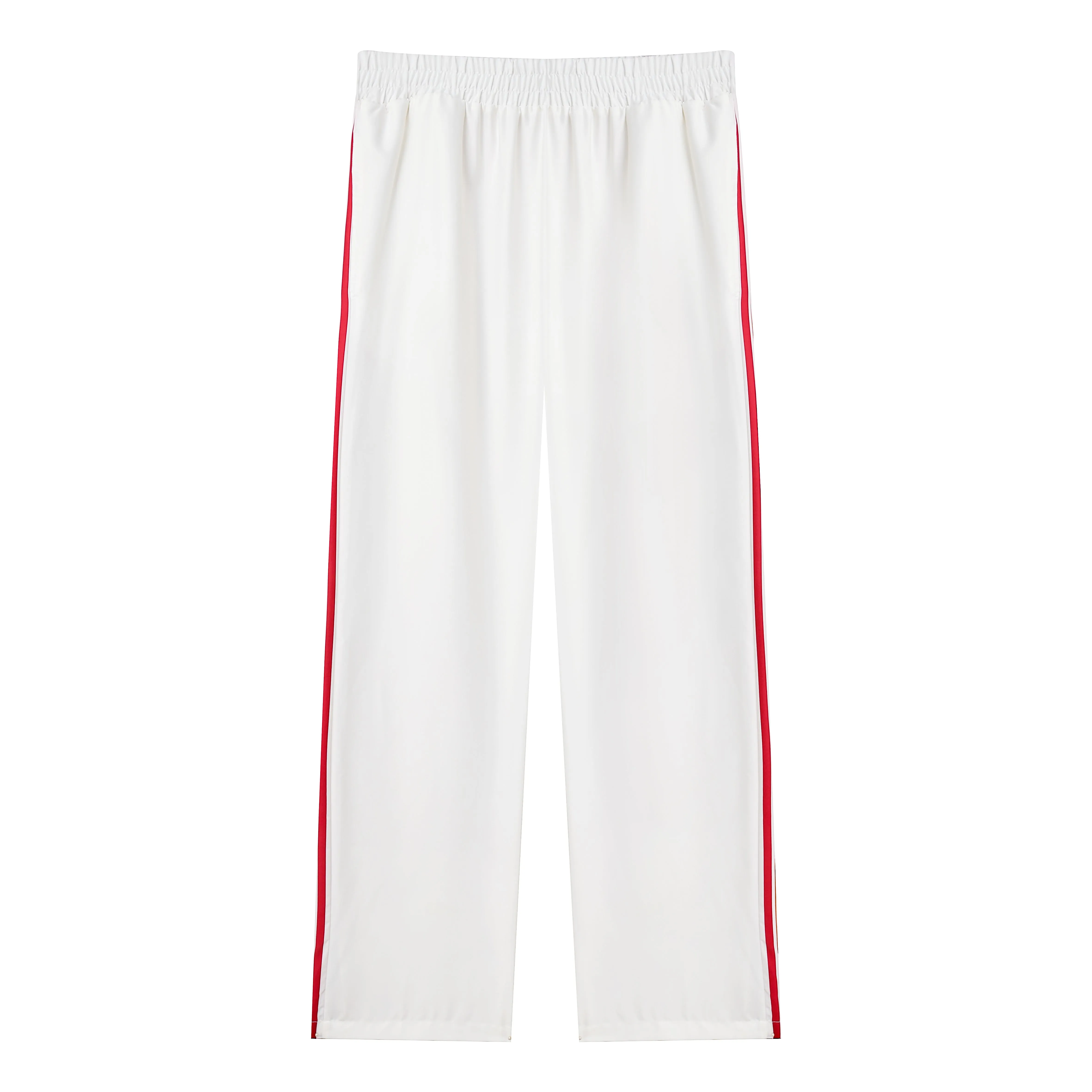 Greek Temple Siren Print Casual Trousers With Elastic Waistband