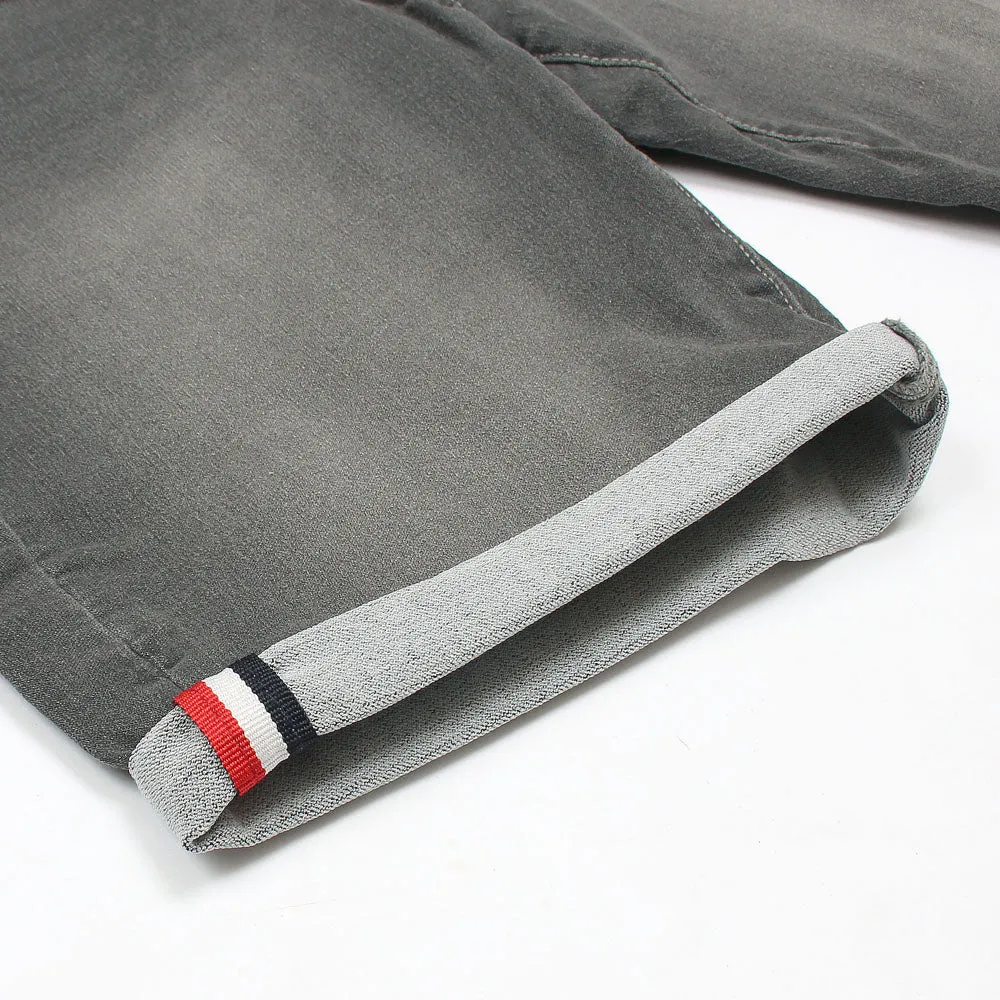 Grey Denim Shorts