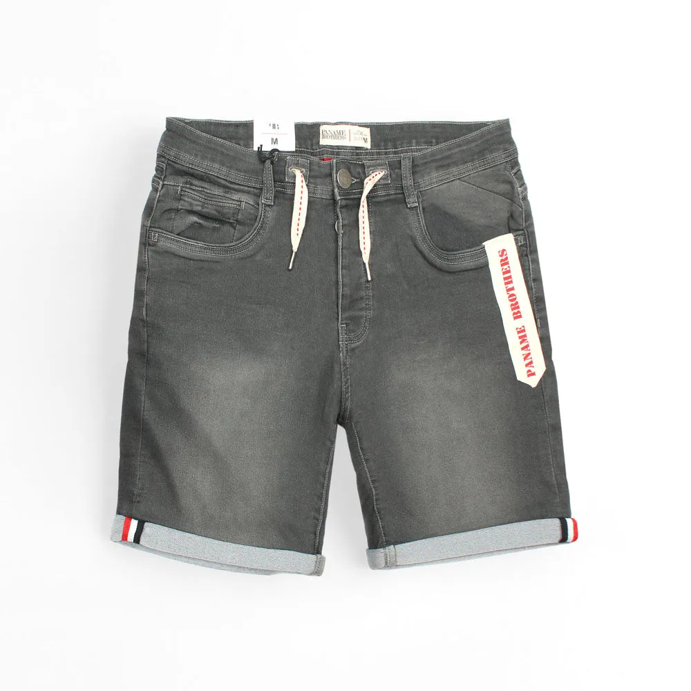 Grey Denim Shorts