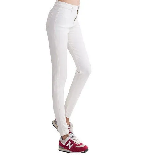high Elastic Slim Denim Pencil Jeans Long Women Jeans 7 Sizes Pencil Pants Trousers Skinny high waist jeans Woman