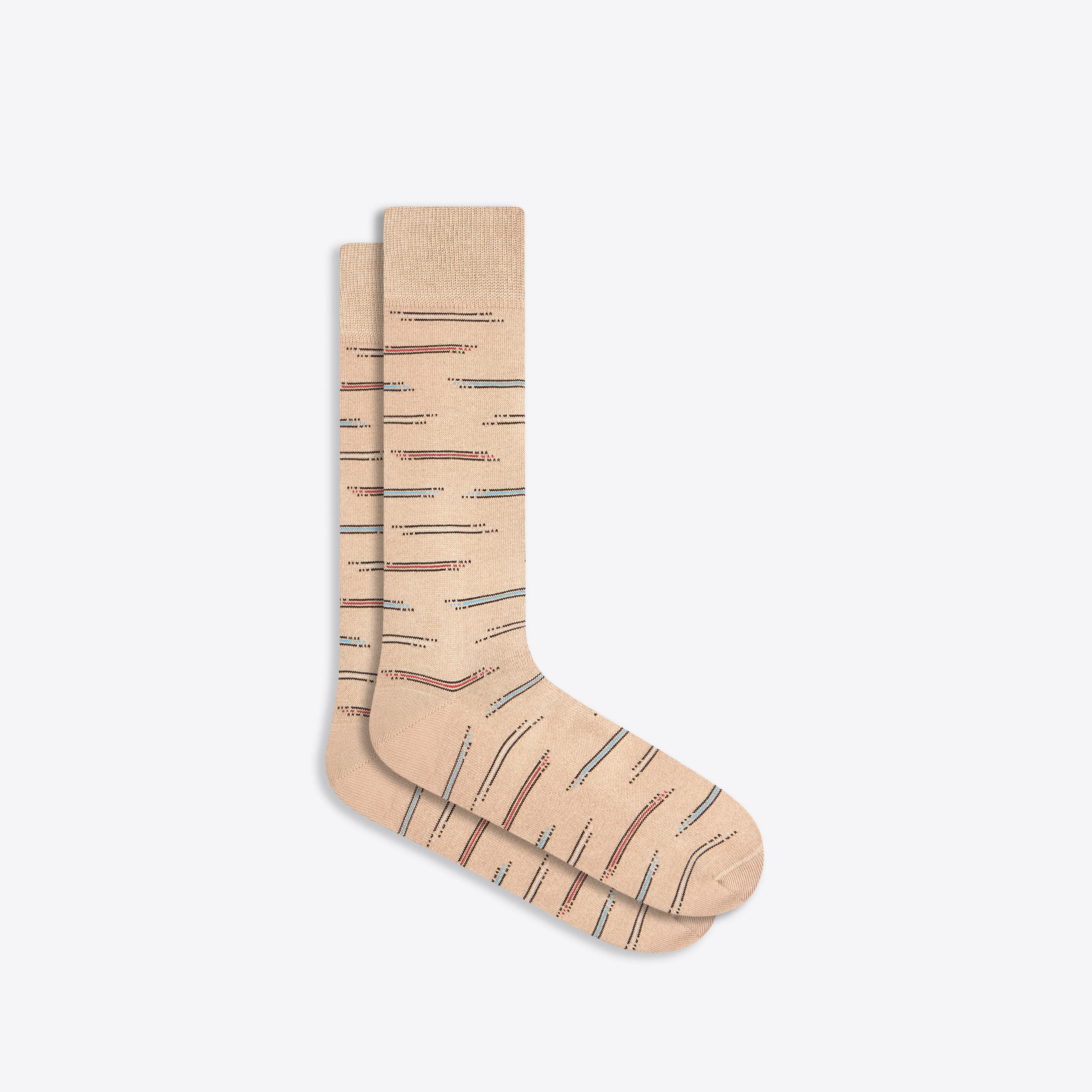 Interrupted Stripe Mid-Calf Socks