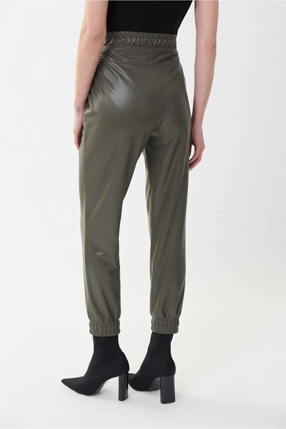 Joseph Ribkoff Faux Leather Jogger Jr223166