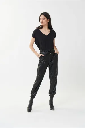 Joseph Ribkoff Faux Leather Jogger Jr223166