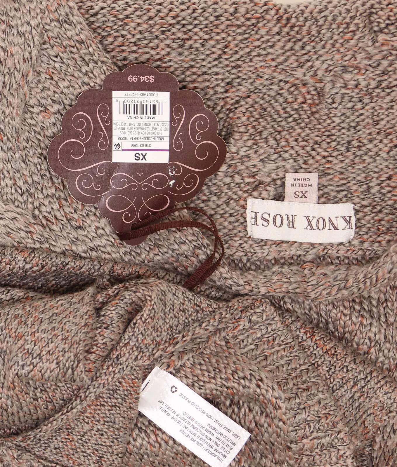 Knox Rose Women's Open Sweater Cardigan with Pockets