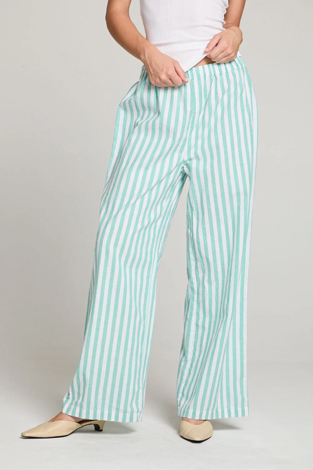 Leeee Aloe Stripe Trousers
