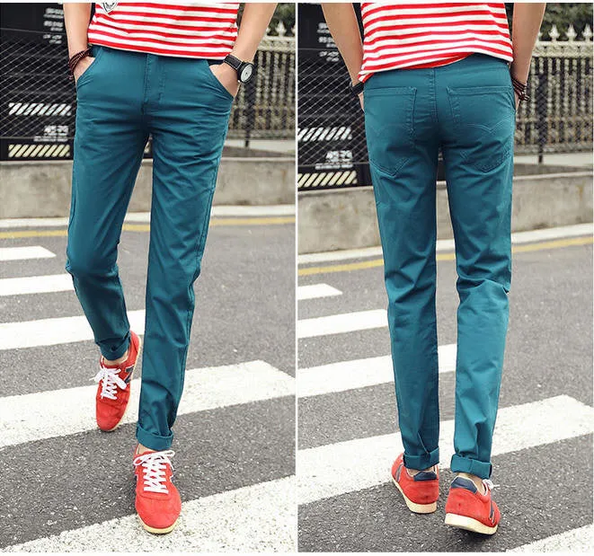 mens pants khaki fashion men's pants casual cotton man pants supply fit straight trouserss black and khaki