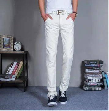 mens pants khaki fashion men's pants casual cotton man pants supply fit straight trouserss black and khaki
