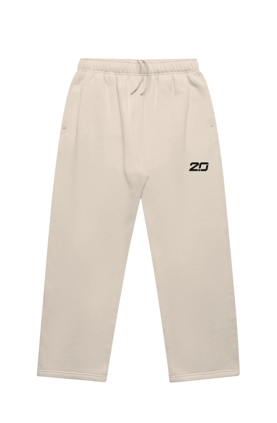 Mens Relax Cuffless Trackpants (Bone)