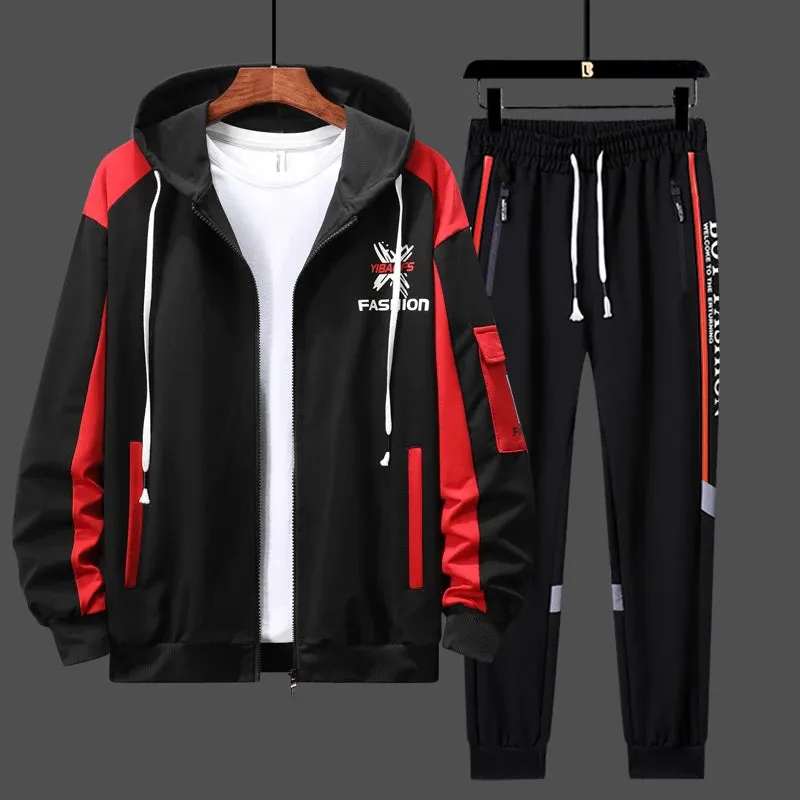 Men's Sports Tracksuit - Hoodie and Pants Matching Set