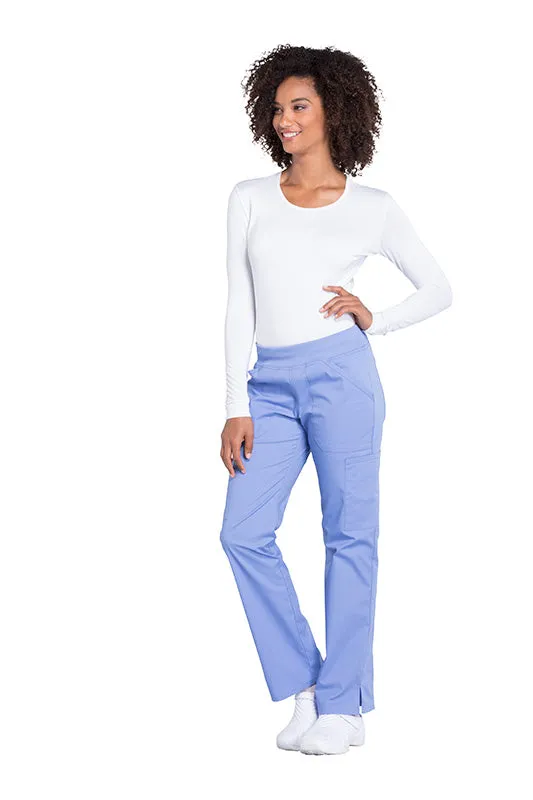 Mid Rise Pull On Cargo Pant