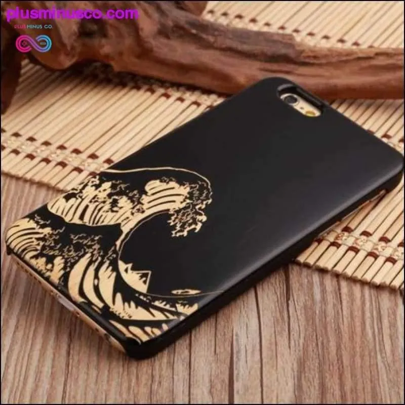 Natural Wood PC Hard Case Cover for Apple IPhone
