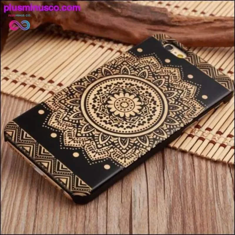 Natural Wood PC Hard Case Cover for Apple IPhone
