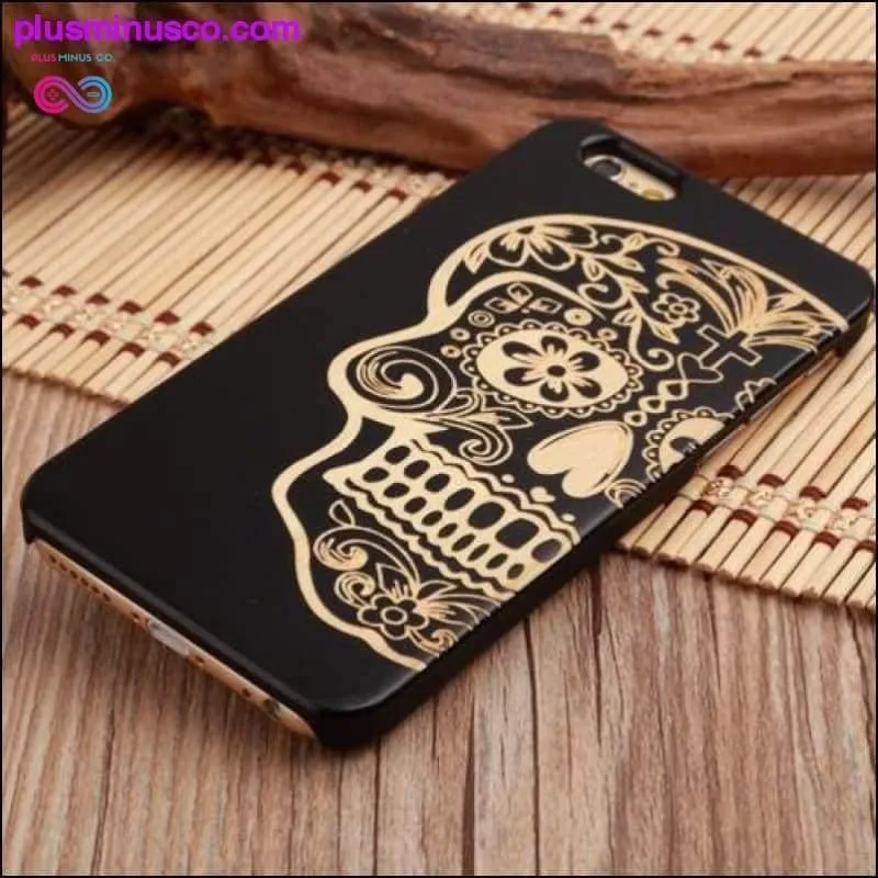 Natural Wood PC Hard Case Cover for Apple IPhone