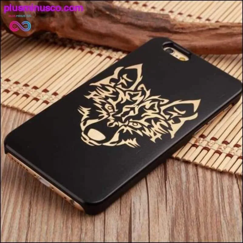 Natural Wood PC Hard Case Cover for Apple IPhone