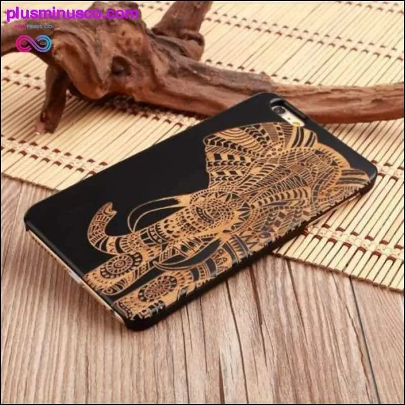 Natural Wood PC Hard Case Cover for Apple IPhone