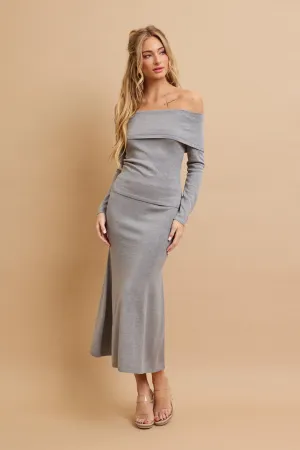 Off Shoulder Siren Top and Mermaid Midi Skirt Set
