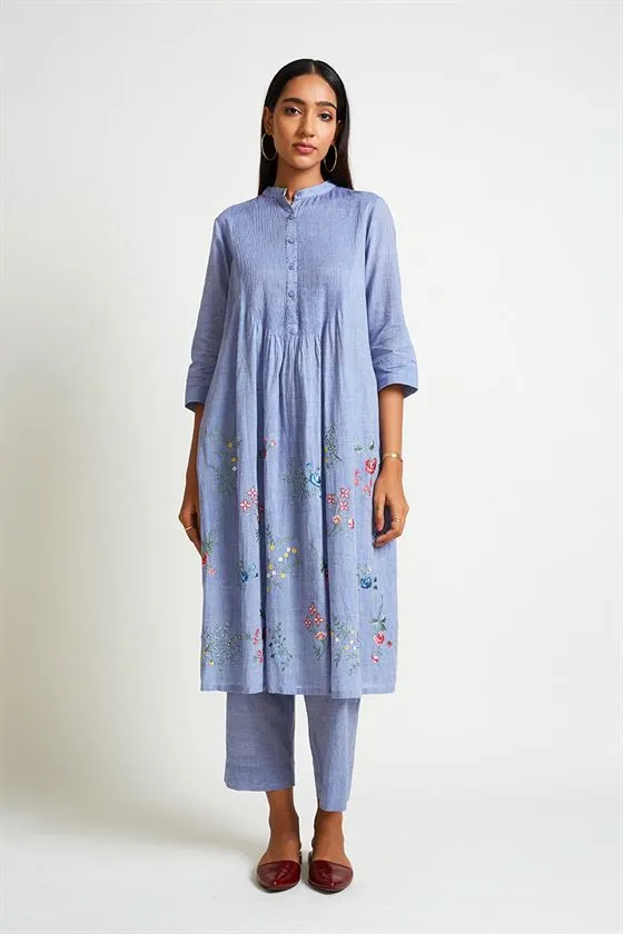 Payal Pratap   -   Rock Garden Rock Cress Embroidered Kurta Pant Set (2pcs)