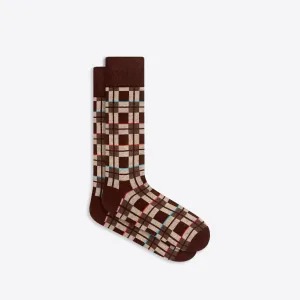 Plaid Check Mid-Calf Socks