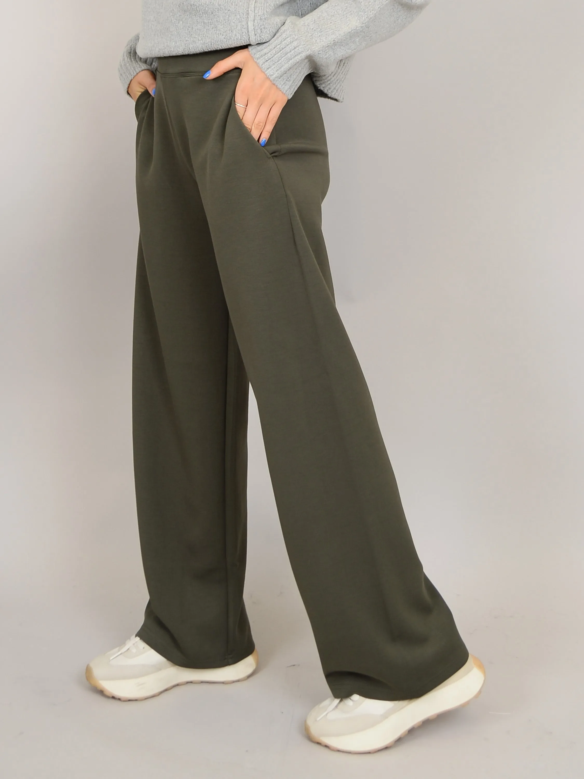 RD STYLE Long Sleeve Pullover and Wide Leg Pant Set