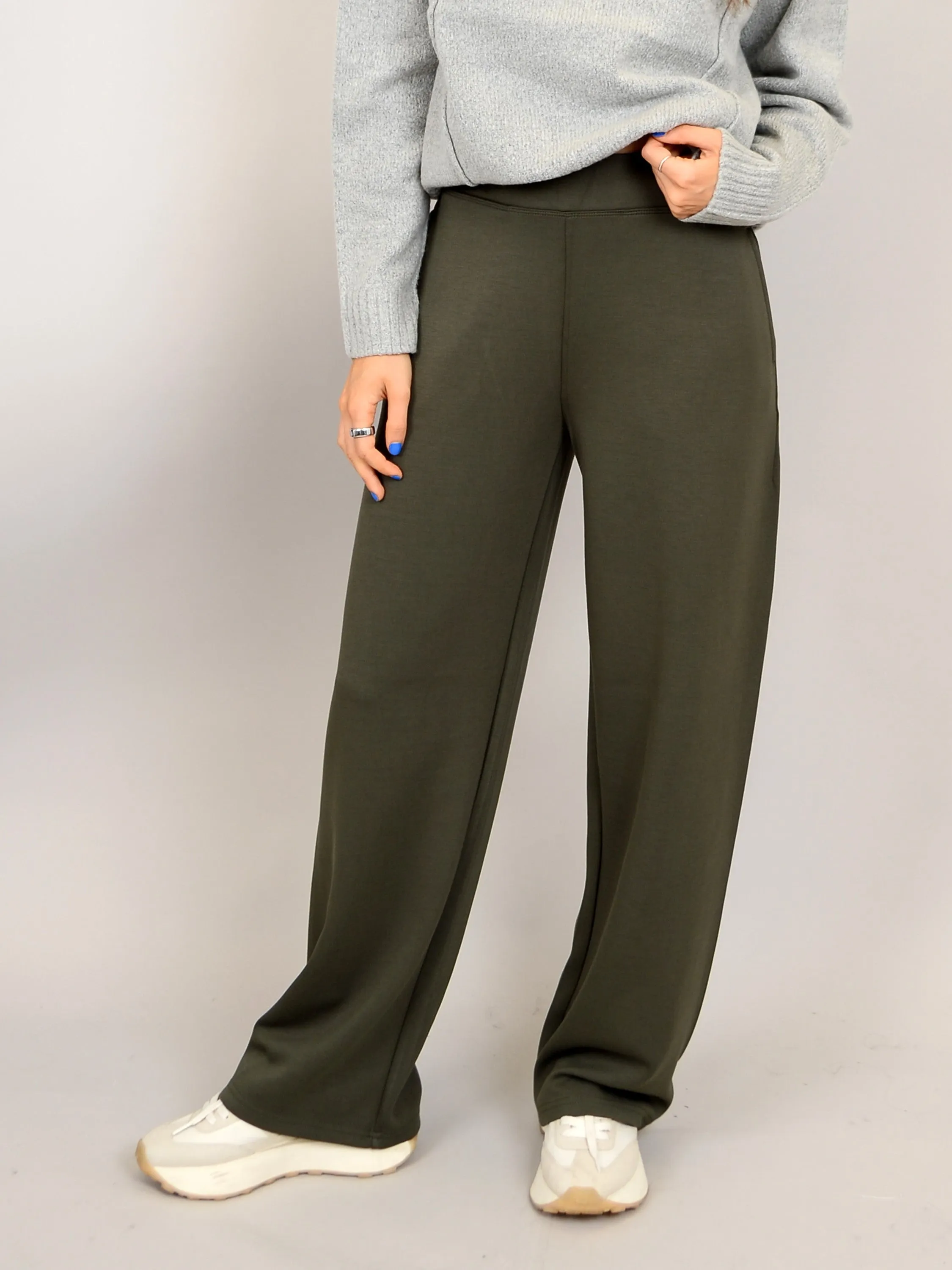 RD STYLE Long Sleeve Pullover and Wide Leg Pant Set
