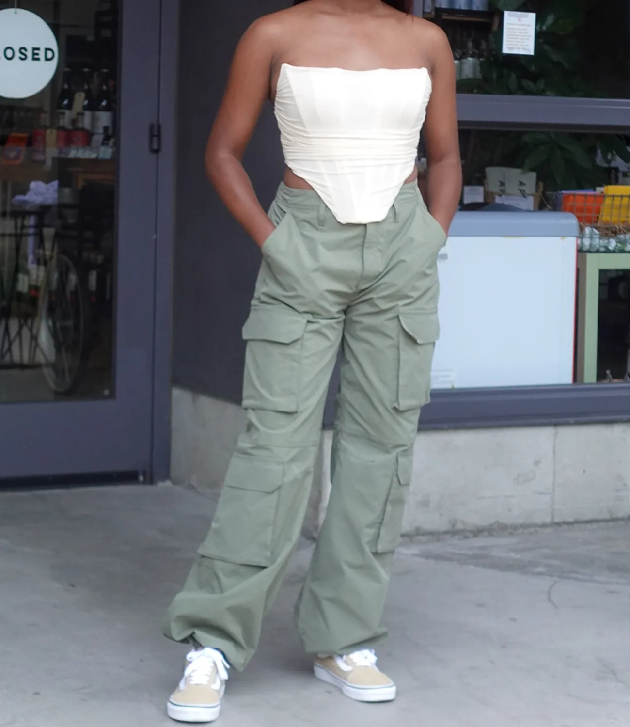 Ready To Roll Cargo Pants(Olive)