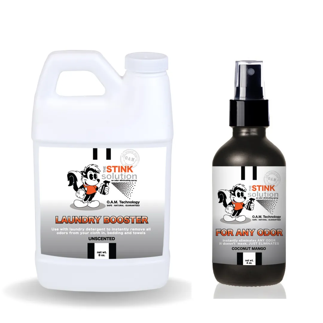 Sample Bundle - 1 Unscented Mini Laundry Booster   For Any Odor Eliminator 4 oz
