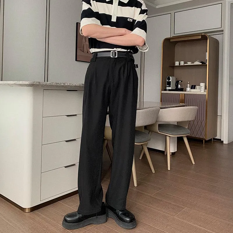 Silk Straight Drape Pants