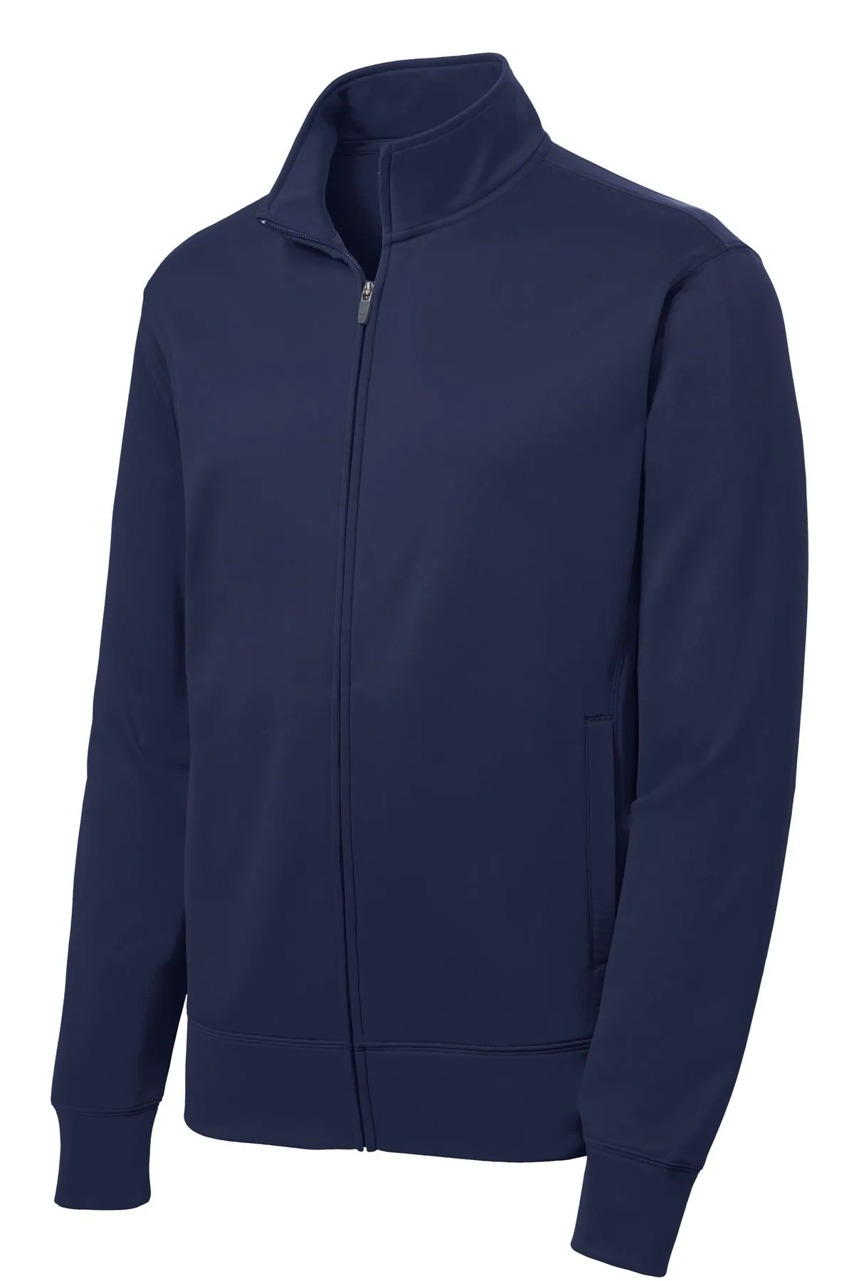 Sport-Tek Youth Sport-Wick Fleece Full-Zip Jacket.  YST241 Navy