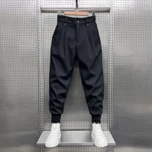 Spring And Autumn New Trendy Pu Shuai Casual Small Trousers